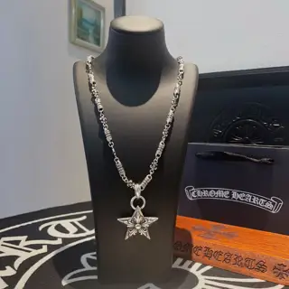 Chrome Hearts classic retro cross necklace