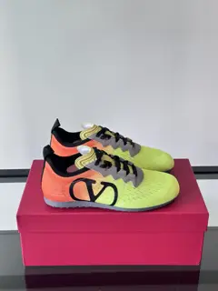 Valentino Chromathon series couples eyelet reflective ballet casual sports shoes Dexun shoes