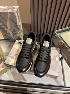 Valentino Classic Rivet Camouflage Series Shoes