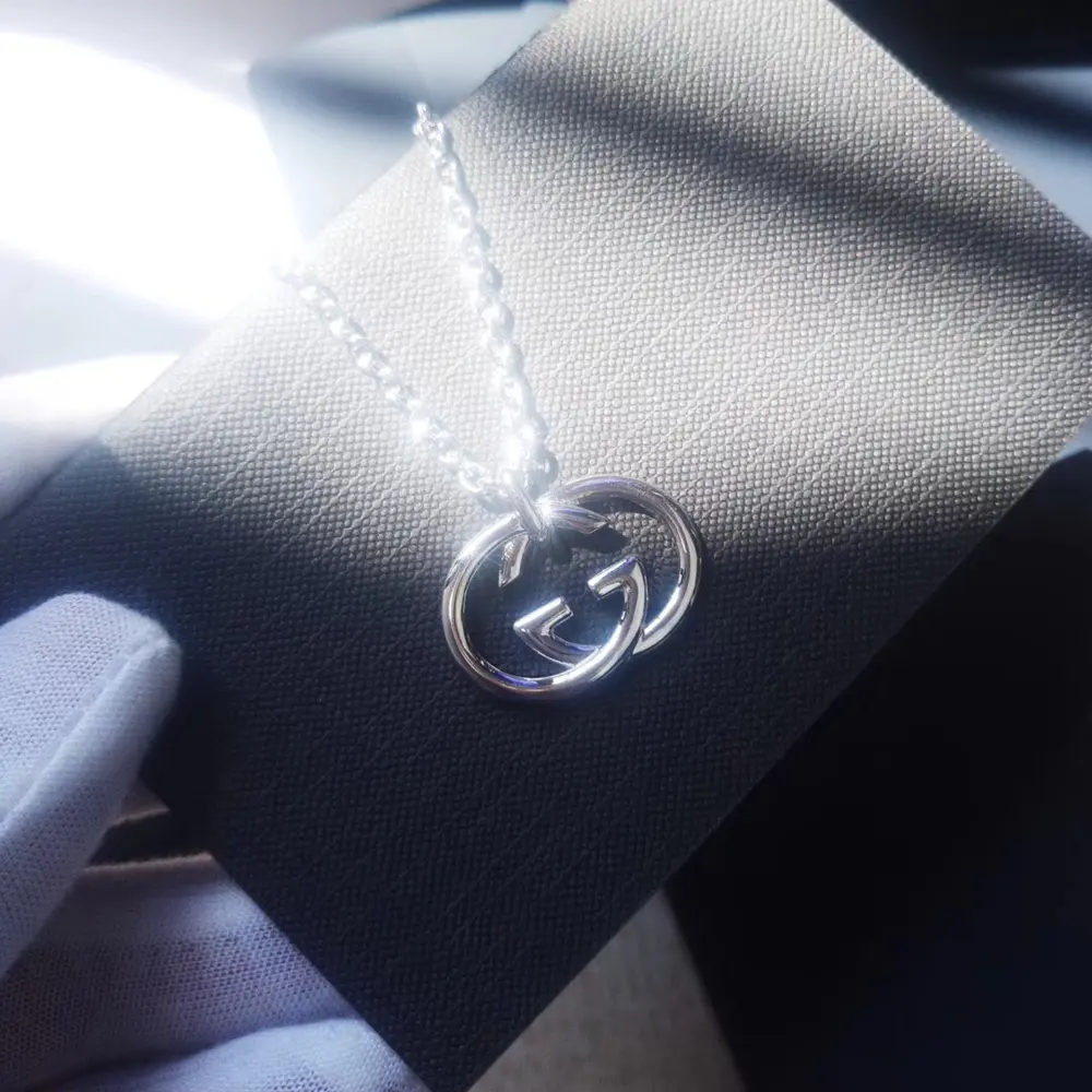 guccl thick chain Long chain couple style Return goods Return goods GUCCI necklace Counter