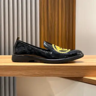 Versace Imported top-grain cowhide upper