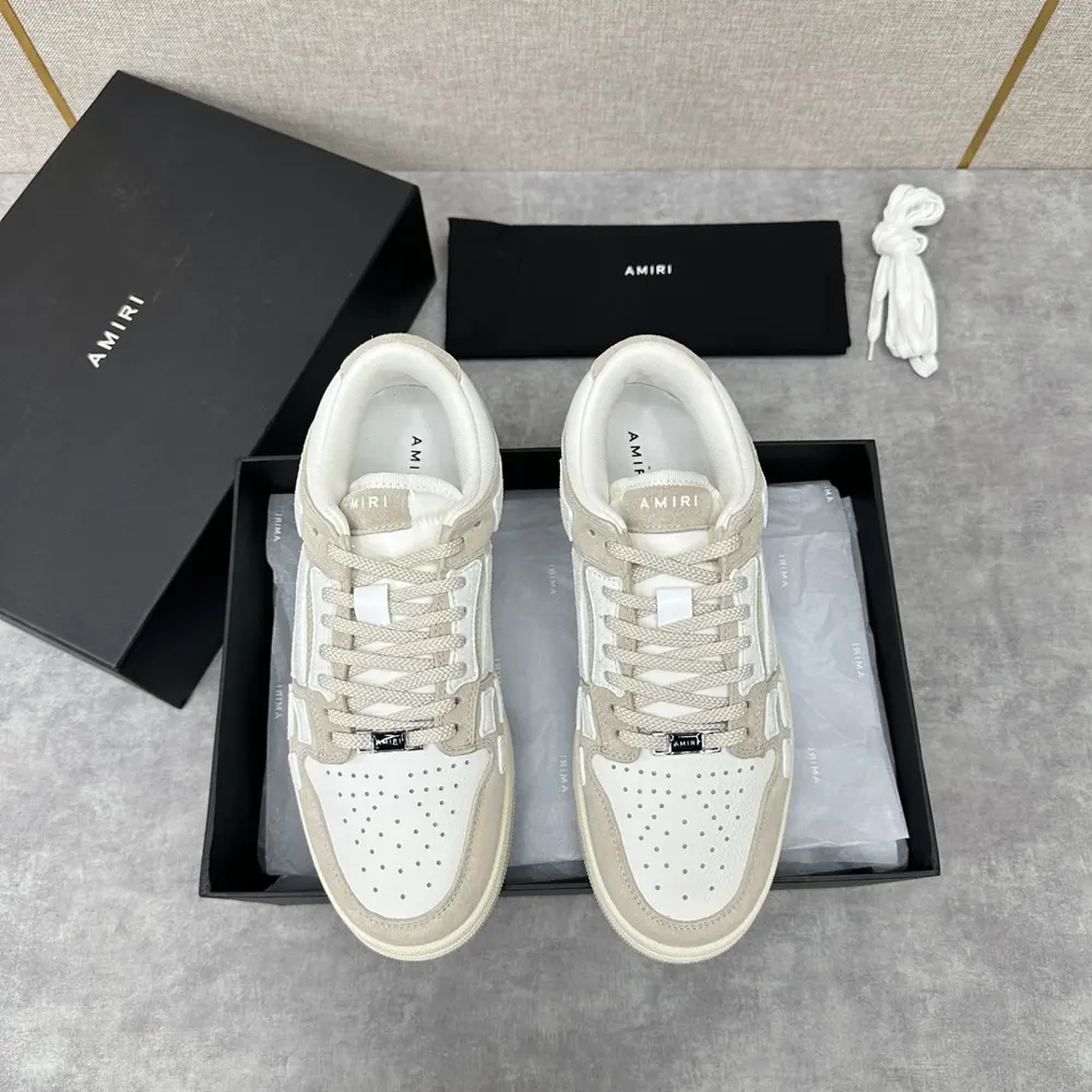 AMIRI couple style street style high version AMIRI bone shoes 20FW RUNWAY SKEL TOP