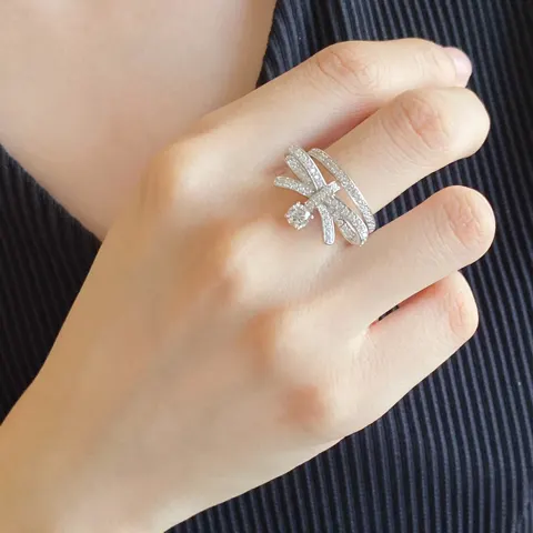 Chanel butterfly diamond ring