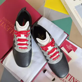 Valentino Chromathon series couples eyelet reflective ballet casual sports shoes Dexun shoes