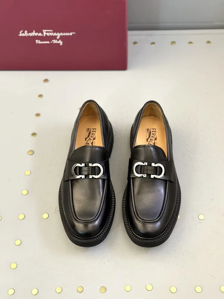 Salvatore Ferragamo GANCINI Buckle Moccasin. A modern interpretation of the classic