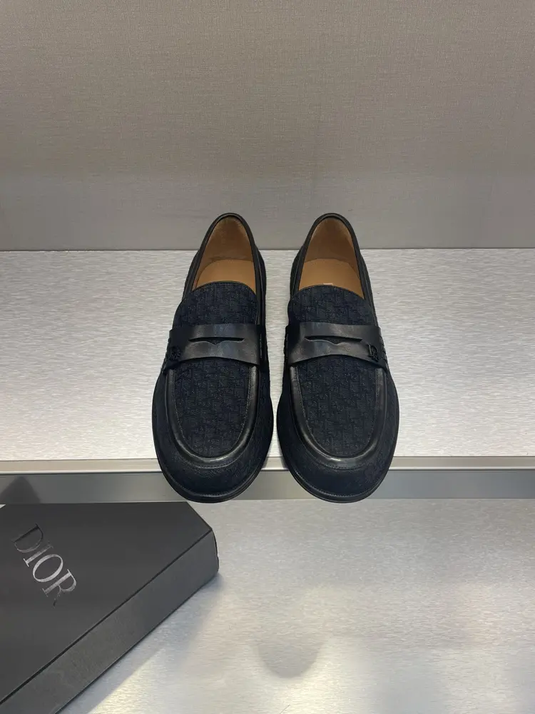 Dior Leather Loafers with Large Leather Soles