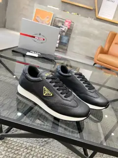 Prada men’s leather sneakers