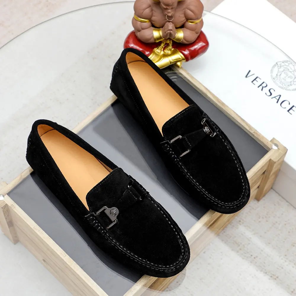 Versace new men’s casual slip-on shoes