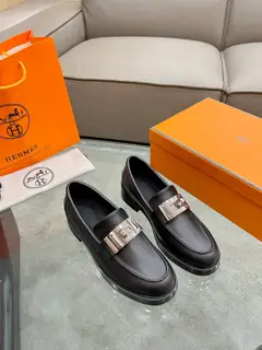 Hermès loafers original 1:1 custom last with smooth shape oil edge craftsmanship original