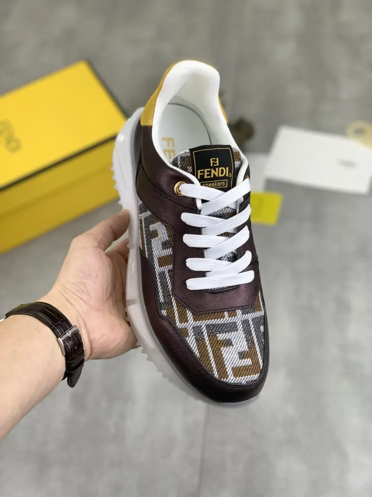 Fendi casual sports shoes present a grand