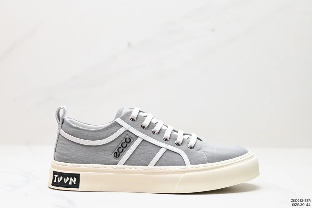 ECCO Adopt breathable imported canvas upper material#Lightweight non-slip rubber sole#