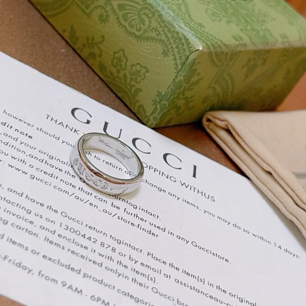 The latest Gucci ring with a higher grade. The same style as celebrities. Anger Forest