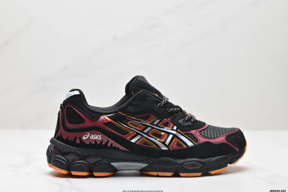 ASICS/Asics GEL-NYC 2055 breathable mesh upper with some synthetic leather material. Adopts 1203A487-001