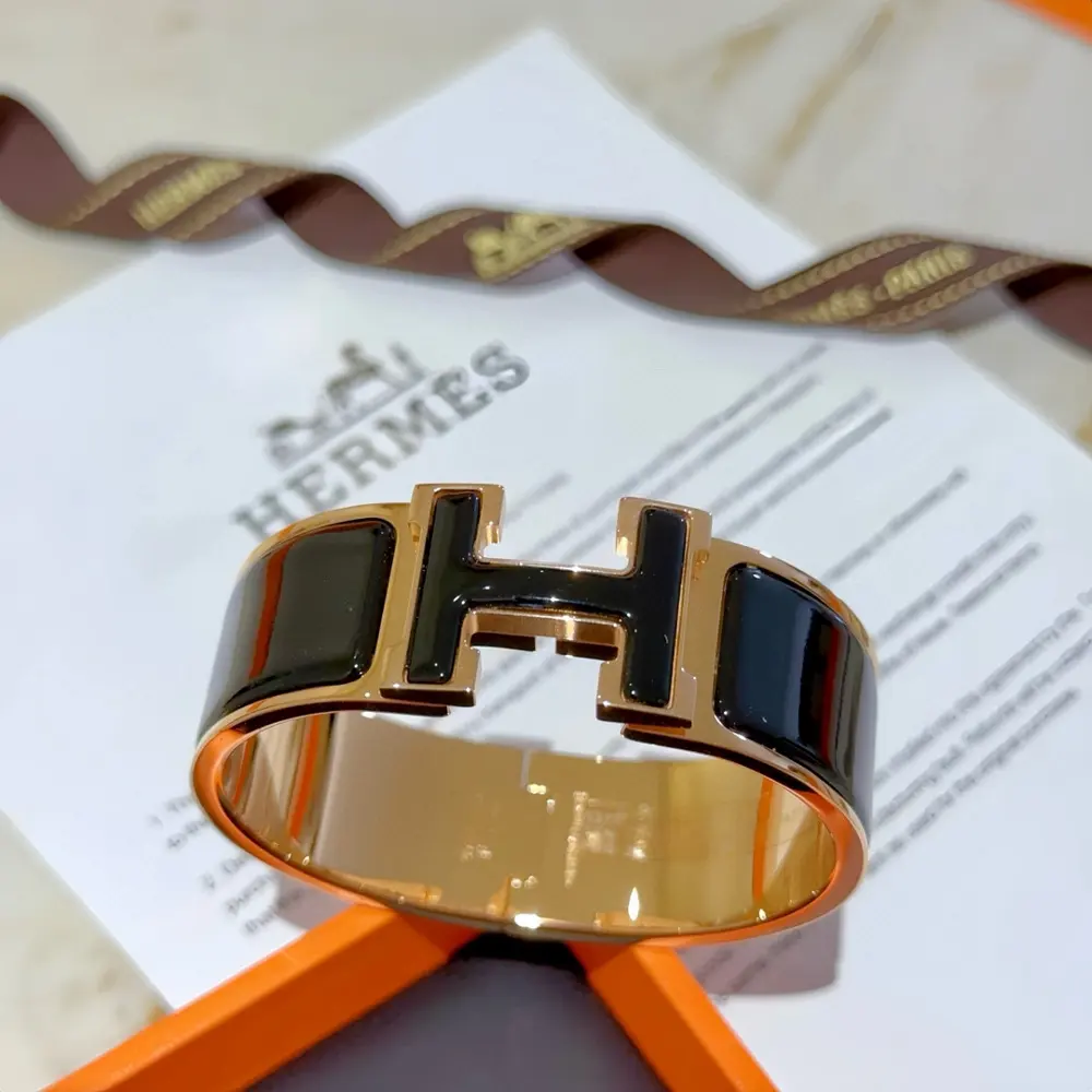 Hermes bracelet Original custom 20mm wide bracelet The enamel craft is a real test of the