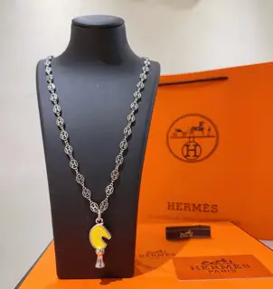 Really heart-moving HERMES necklace Pig nose H necklace series jewelry Imported materials