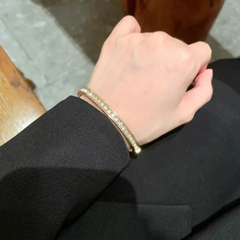 Dior D crystal diamond bracelet