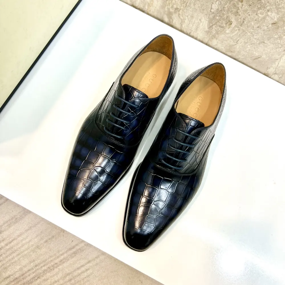 Gucci men’s fashionable formal casual leather shoes