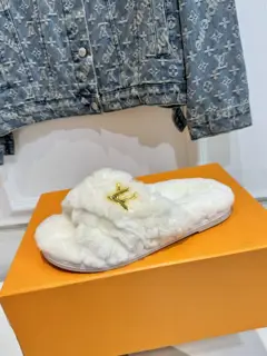 Louis Vuitton fur shoes