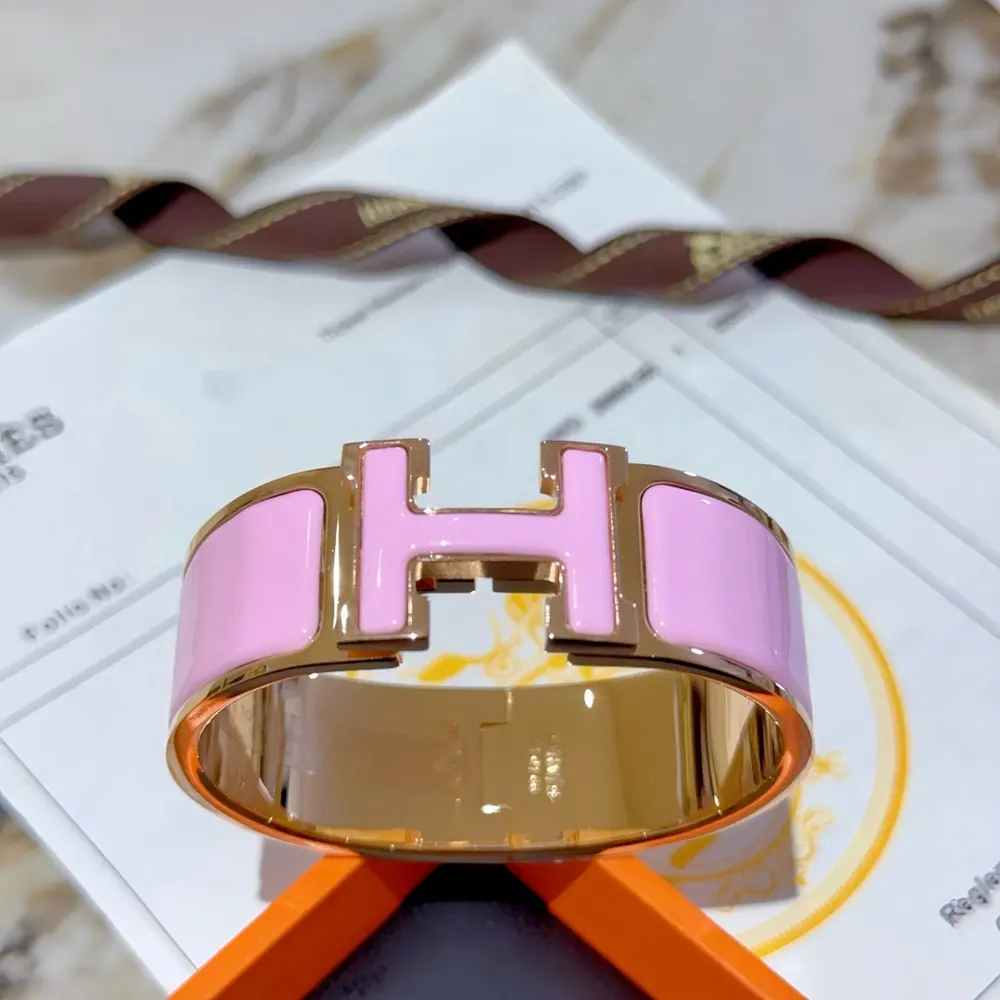 Hermes bracelet Original custom 20mm wide bracelet The enamel craft is a real test of the