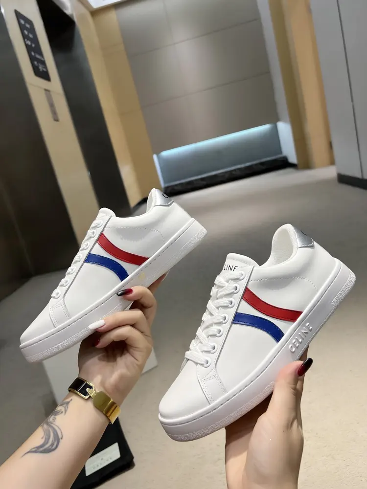 Celine white sports shoes