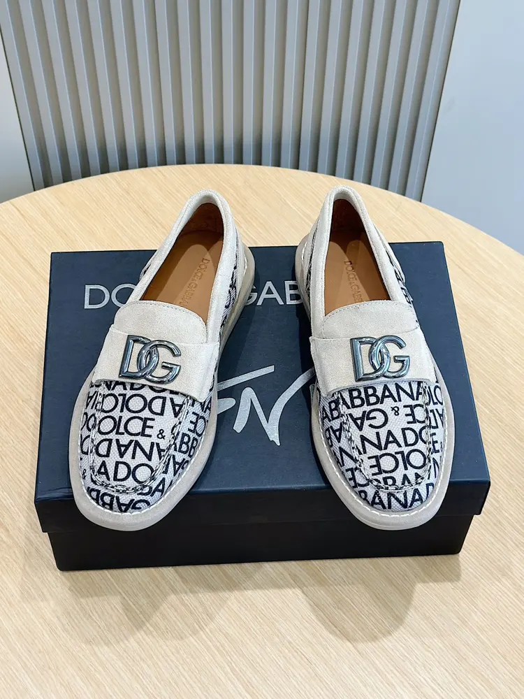 Dolce & Gabbana New Florio series soft suede moccasins