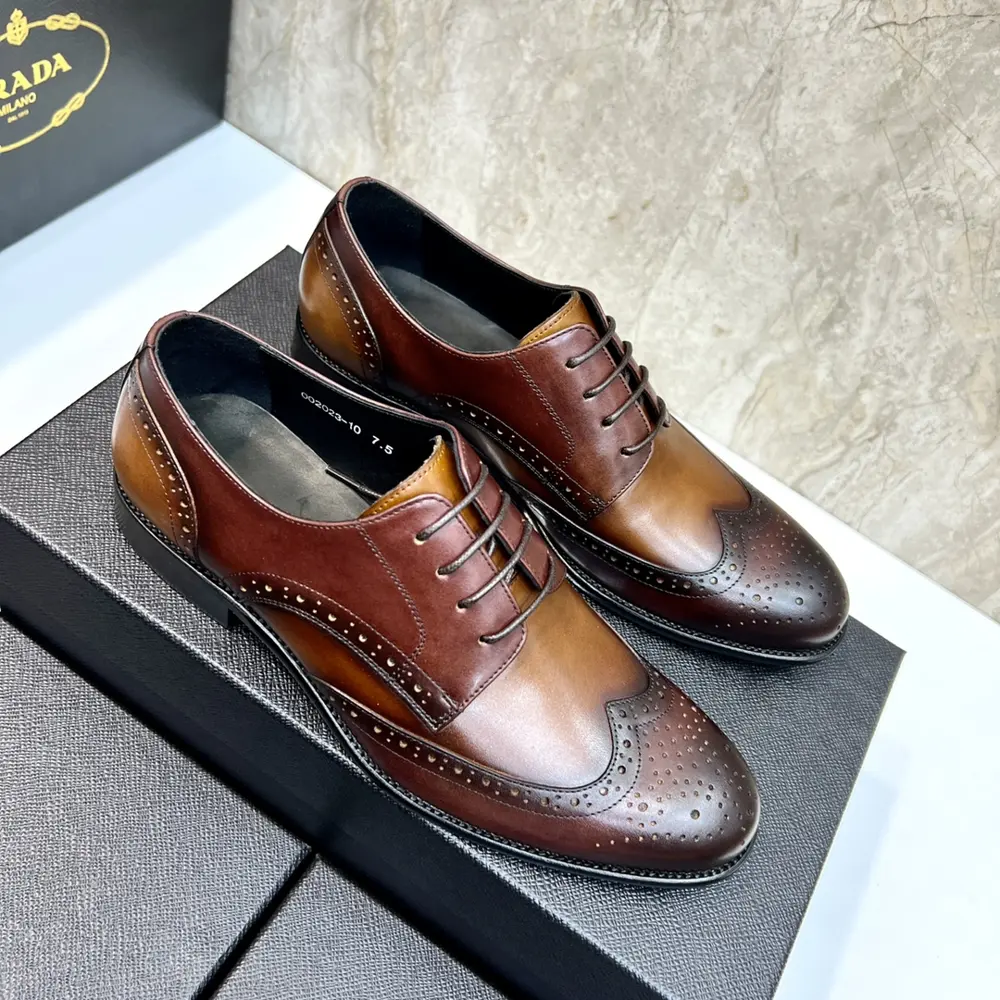 Prada Men’s Fashion Casual Leather Shoes
