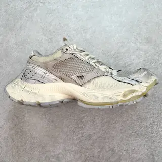 Balenciaga Stapler Sneakers Balenciaga Stapler Shoes Mesh Lace-up Low-top Retro Daddy Shoes
