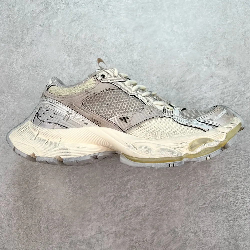 Balenciaga Stapler Sneakers Balenciaga Stapler Shoes Mesh Lace-up Low-top Retro Daddy Shoes
