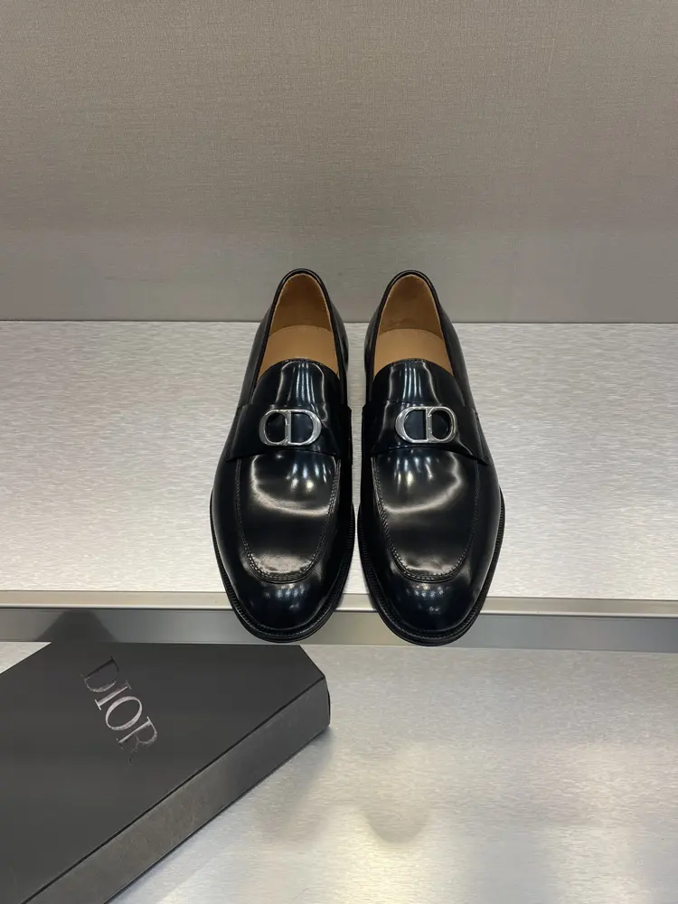 Dior men’s leather loafers with large soles