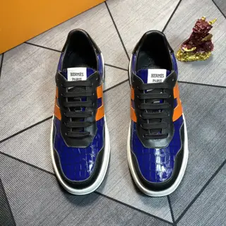 Hermès men’s color-blocked sneakers