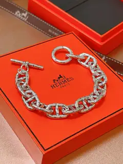 New Hermès bracelet thickened platinum version. High-end precision version