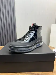 Prada pure leather air cushion high boots