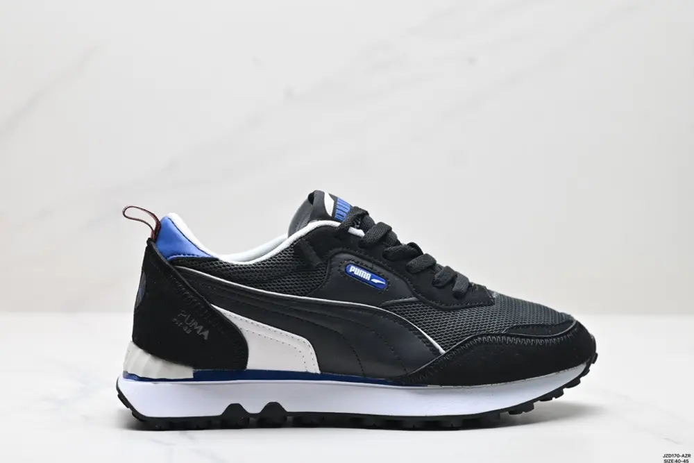 PUMA Rider FV Ivy League fabric leather retro easy to wear shock-absorbing wear-resistant 387672