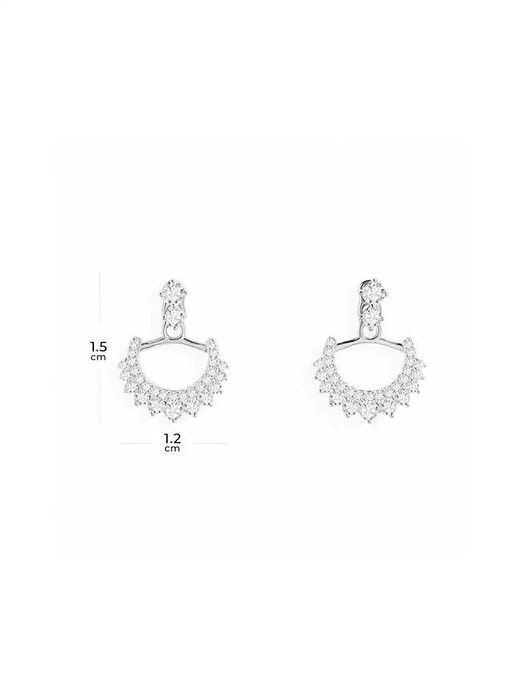 Apm monaco moon pendant earrings
