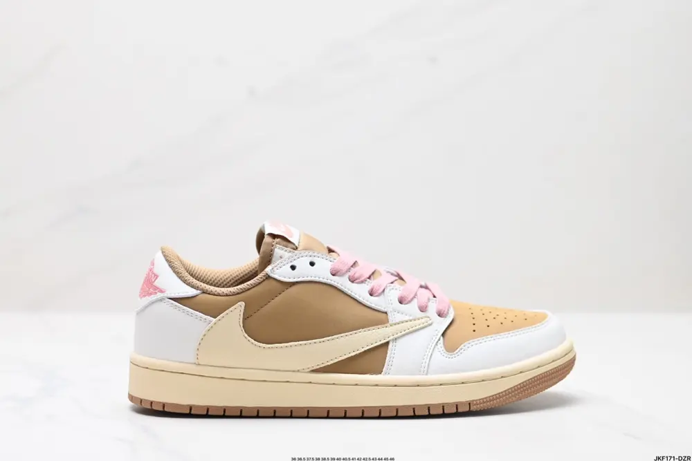 Nike AJ1 reverse hook Travis Scott x Air Jordan 1 ” Reverse Mocha “AJ1 Joe 1 TS Lightning LX1988-900