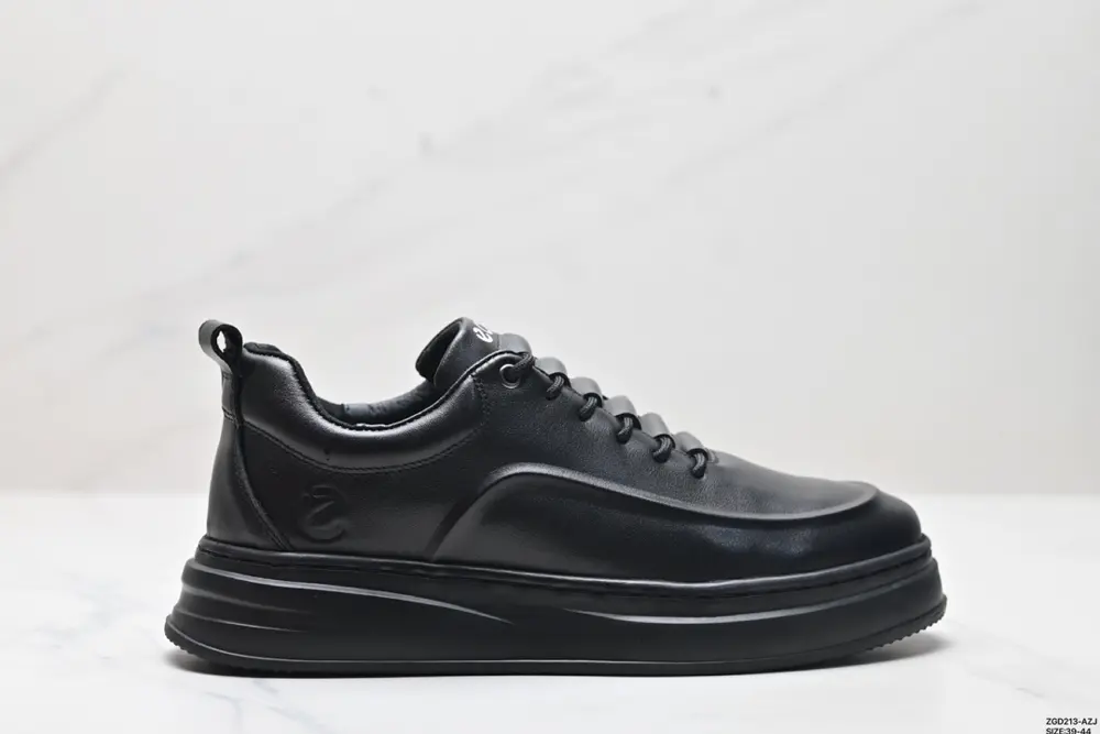 ECCO/ECCO leather casual shoes for men Autumn light and comfortable round-toe