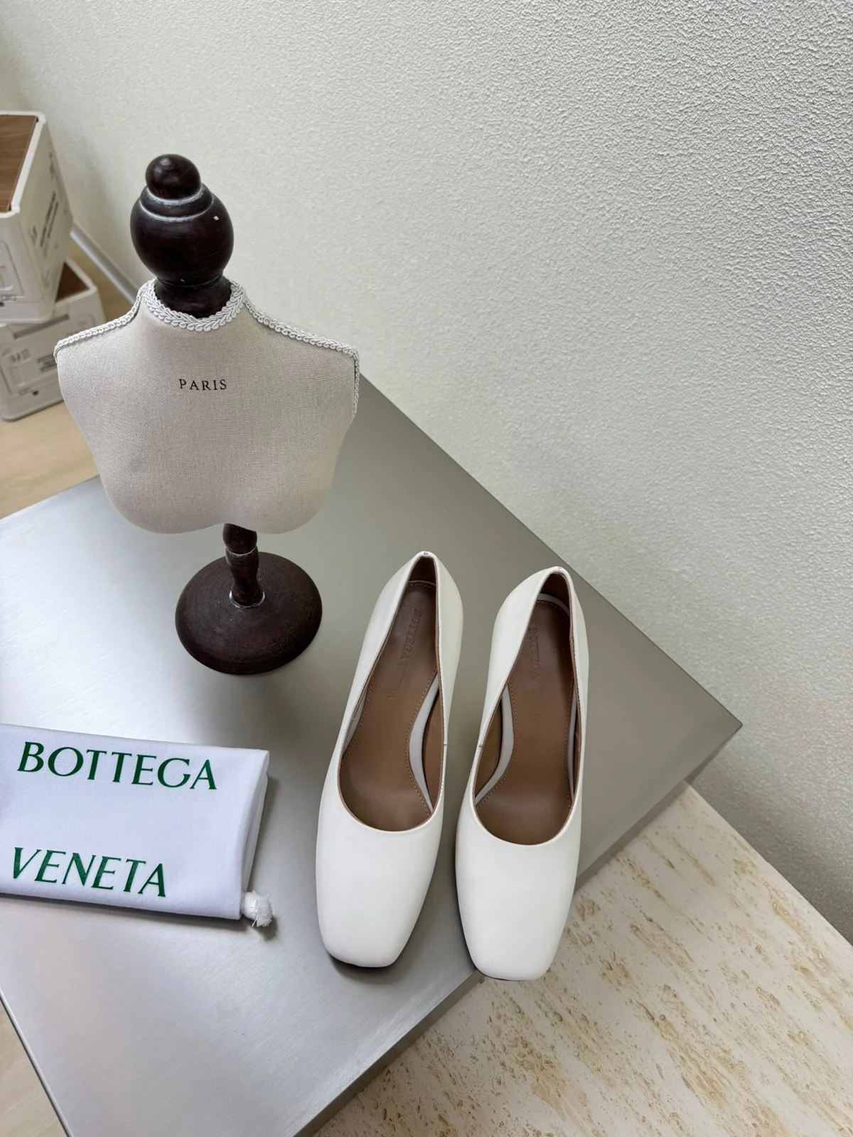 BOTTEGA VENETA knot heel single shoe BV Knot series metal heel slippers high heel single