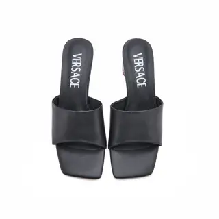 Versace new crystal heel slippers