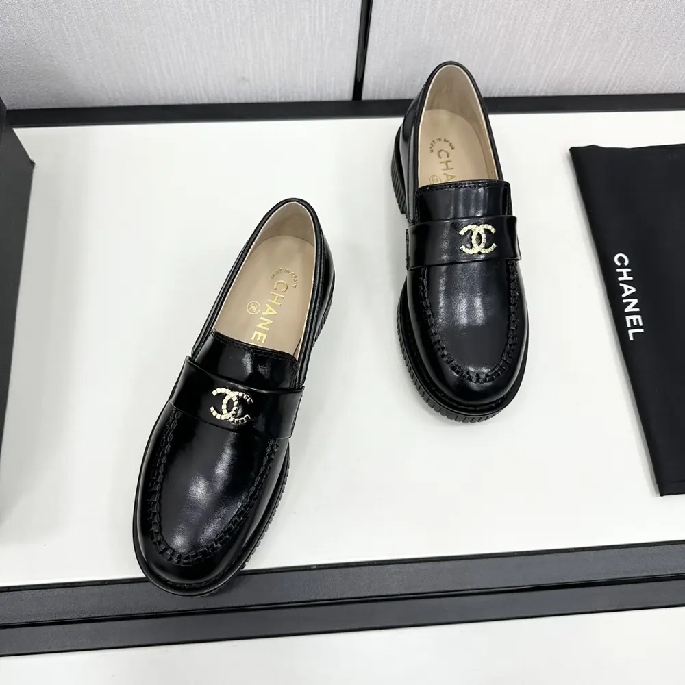 Chanel loafers original molded hardware buckle Top-grade version made by purchasing agent