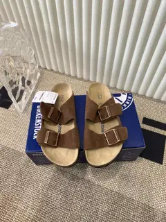 Birkenstock Boston leather cork slippers Birkenstock beach couple slippers