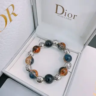 DIOR Multi-element agate Thai silver style bracelet