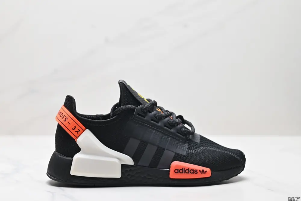Adidas NMD_R1 V2 Boost Popcorn Super Elastic Midsole Knitted Mesh Casual Sports Running FY1160