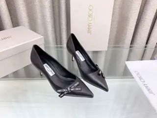 Jimmy Choo counter new letter bow single shoe series