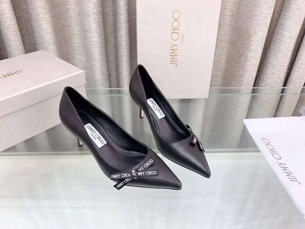 Jimmy Choo counter new letter bow single shoe series