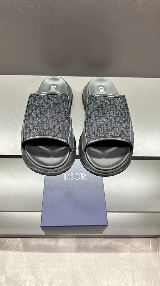 Dior H-Town series Oblique thick-soled slippers and sandals
