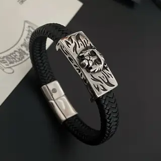 Chrome Hearts Classic Retro Old Man’s Scalp Cord Bracelet