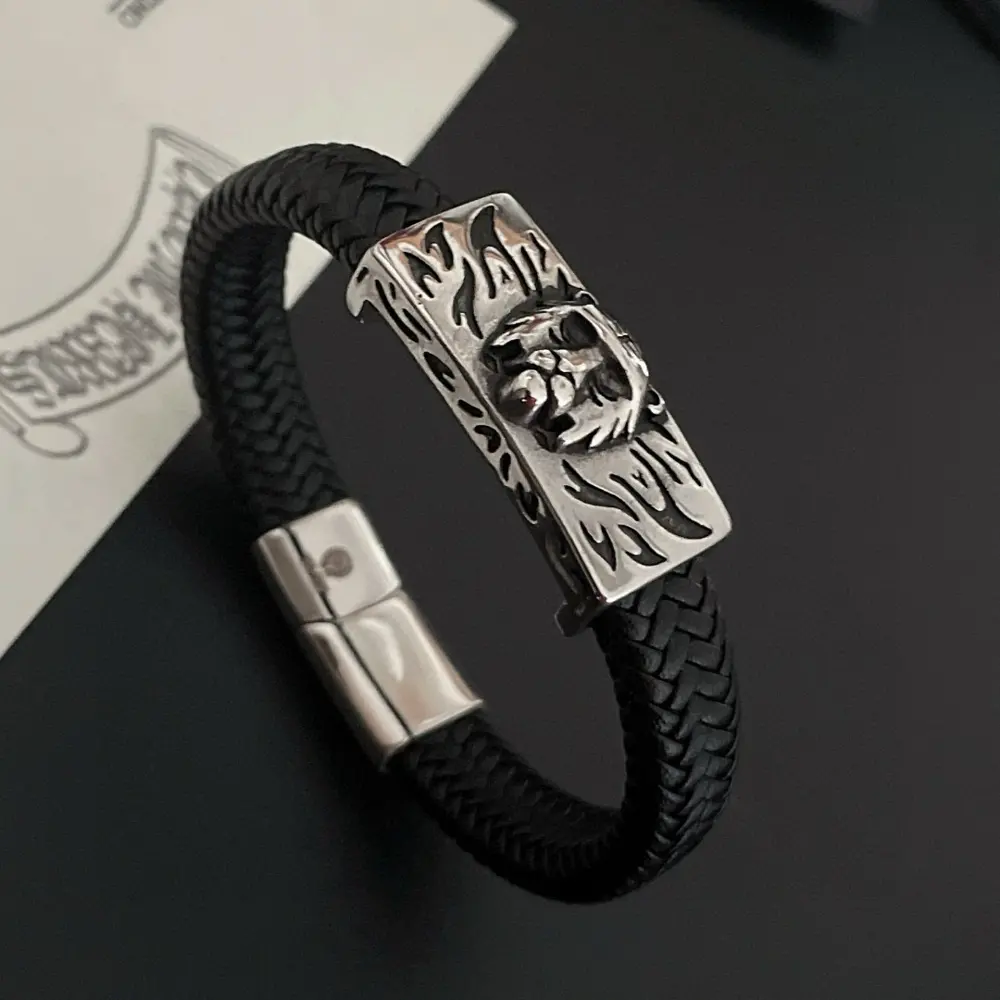 Chrome Hearts Classic Retro Old Man’s Scalp Cord Bracelet