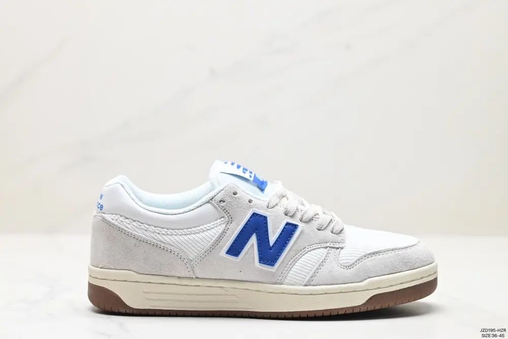 New Balance NB480 series shock-absorbing and wear-resistant low-top lace-up casual sneakers BB480LEO