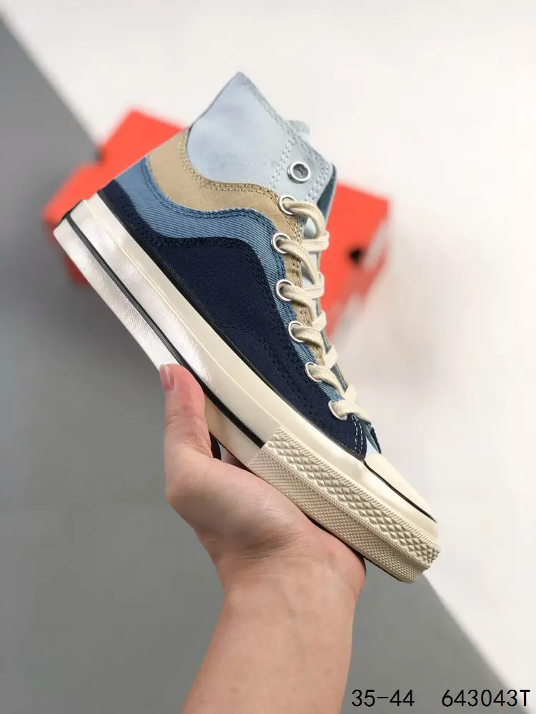 Converse trendy and versatile wear-resistant and non-slip high-top casual canvas shoes