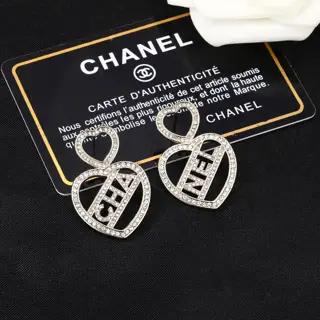 Chanel Heart Earrings